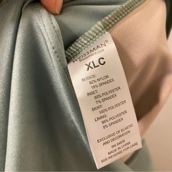 Weissman dance costume sage green modest Just As I Am
13835 tulle skirt XLC - Picture 8 of 13